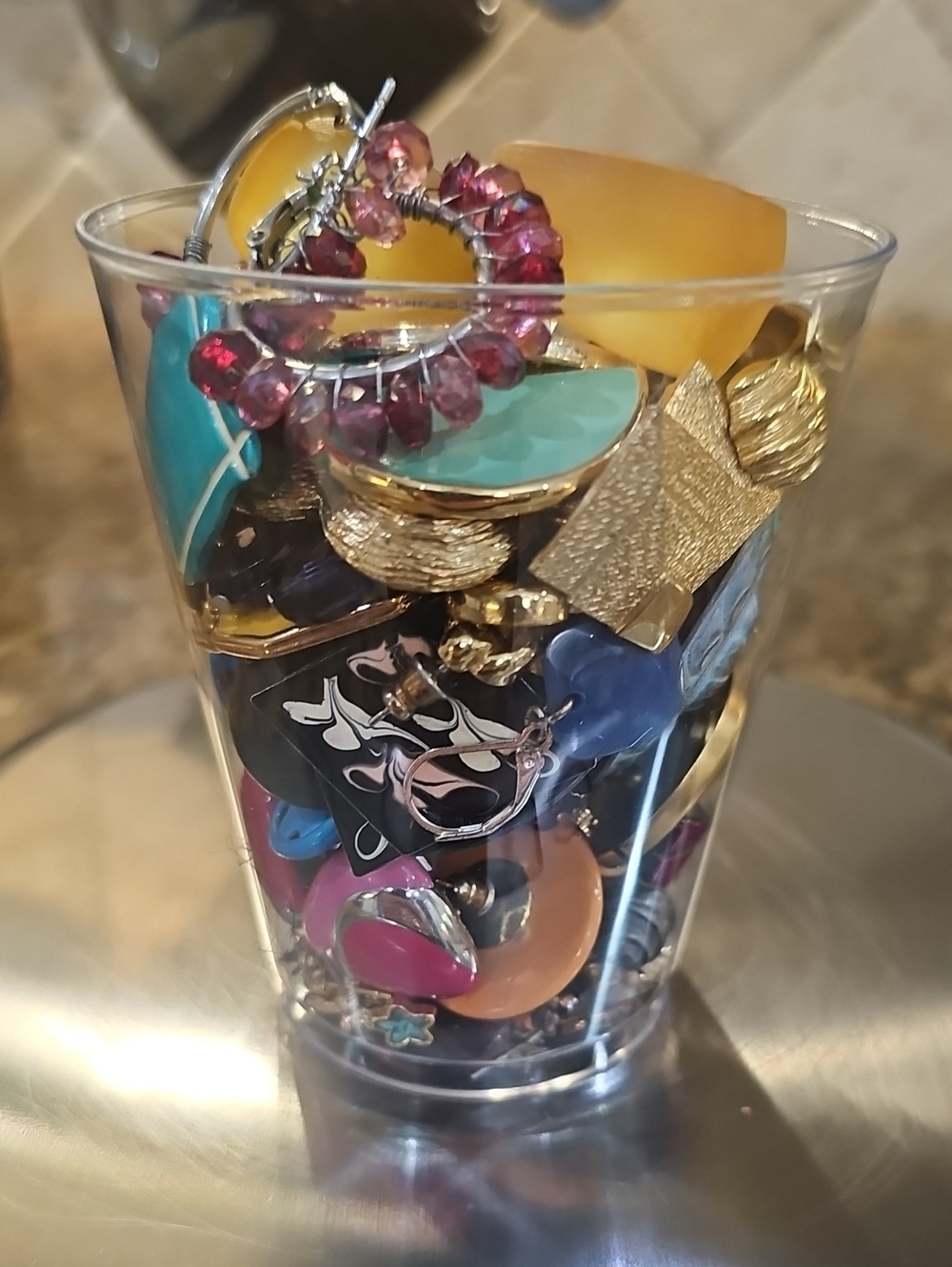 Cup Full Of VintageEarrings ~ Post